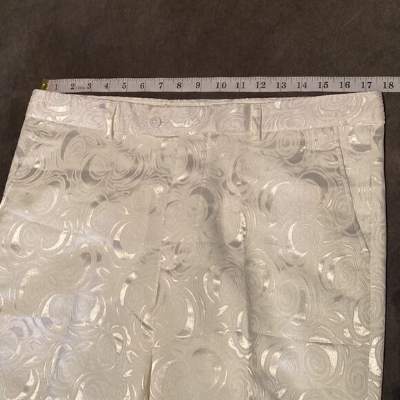 Men’s Tuxedo Rose Floral Jacquard 2 Piece Slim Fit Size 38 Jacket 34 Pants NWT - Picture 10 of 13